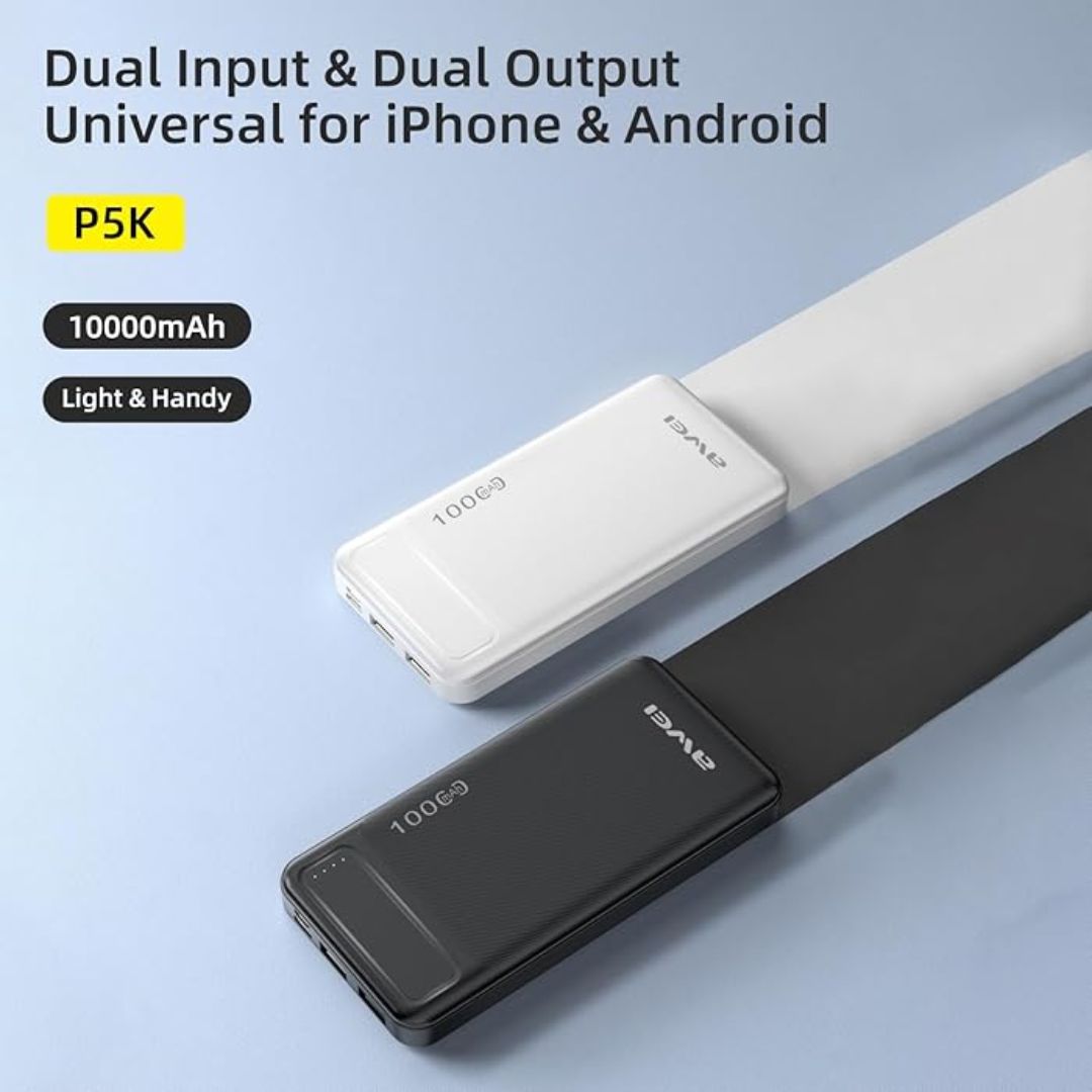 AWEI P5K 10000mAh Power Bank Black