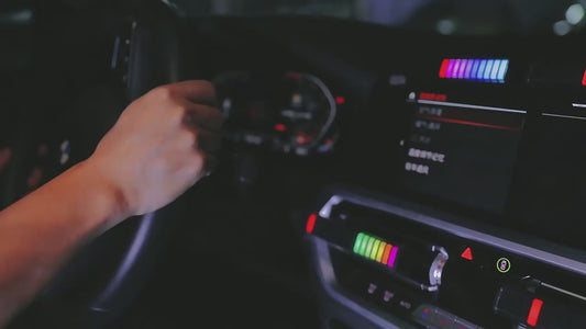 17 RGB Visible Music Car LED Sound Light Bar 3D Rhythm Pickup Ambient Atmosphere Lamp with Air Freshener Car Interior Decorative Lights Sri Lanka